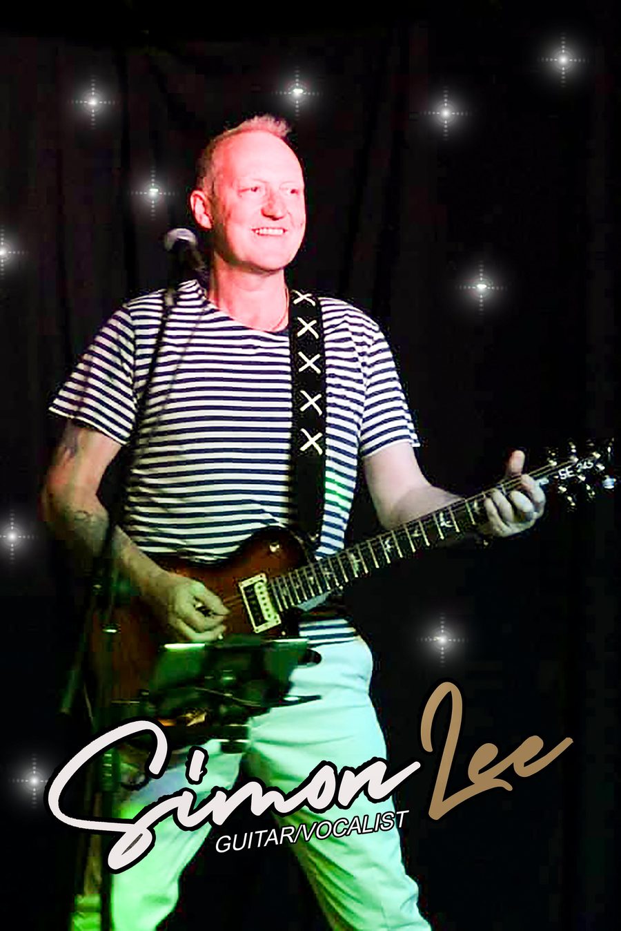 Simon Lee on stage